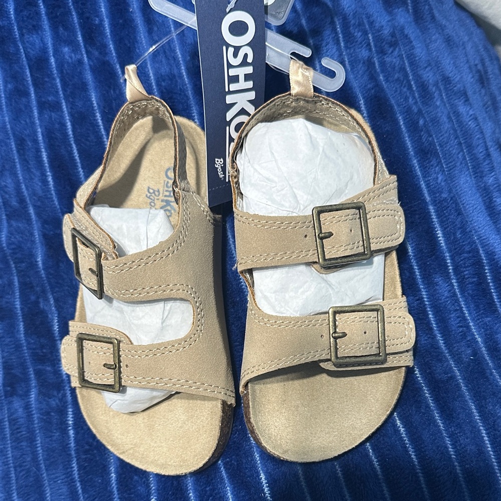 OshKosh B'gosh Beige Kids Sandals with Buckles